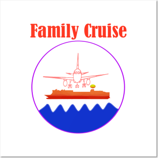 Beach Family Cruise Summer Vacation Posters and Art